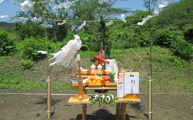 地鎮祭~着工