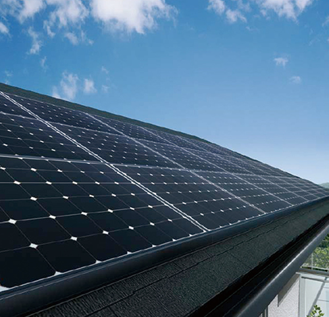 太陽光発電パネル搭載(5.5kw/h)