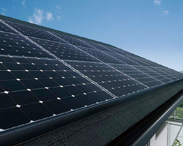 太陽光発電パネル搭載(5.5kw/h)